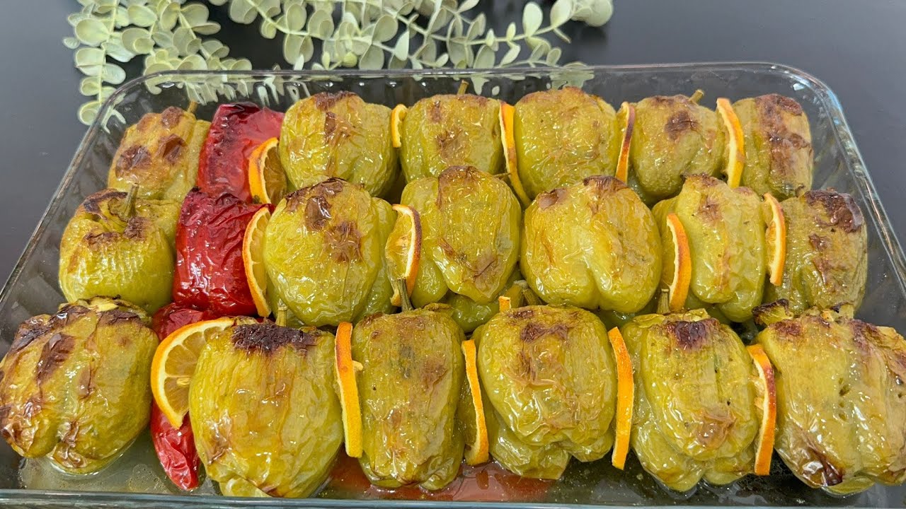 HAKİKİ ZEYTİNYAĞLI DOLMA İSTANBUL USULÜ ZEYTİNYAĞLI BİBER DOLMASI TARİFİ 💯