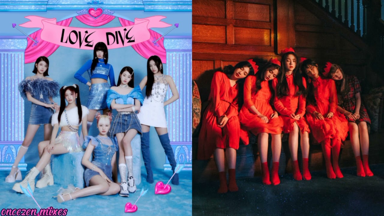ive - love dive but the instrumental is peek-a-boo by red velvet