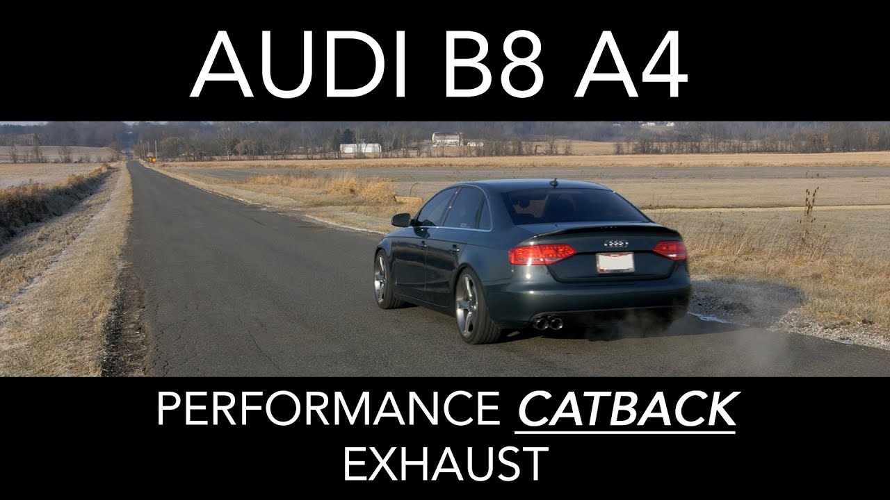 ECS Tuning Audi B8/B8.5 A4 2.0T Single Exit Valved Cat-Back Exhaust System