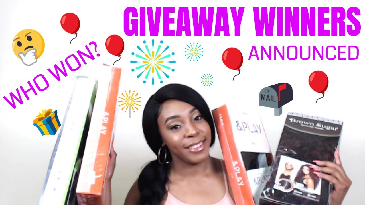 This Weeks GIVEAWAY Winners Announced !!! 🎊🎊👏 --/WIGTYPES.COM
