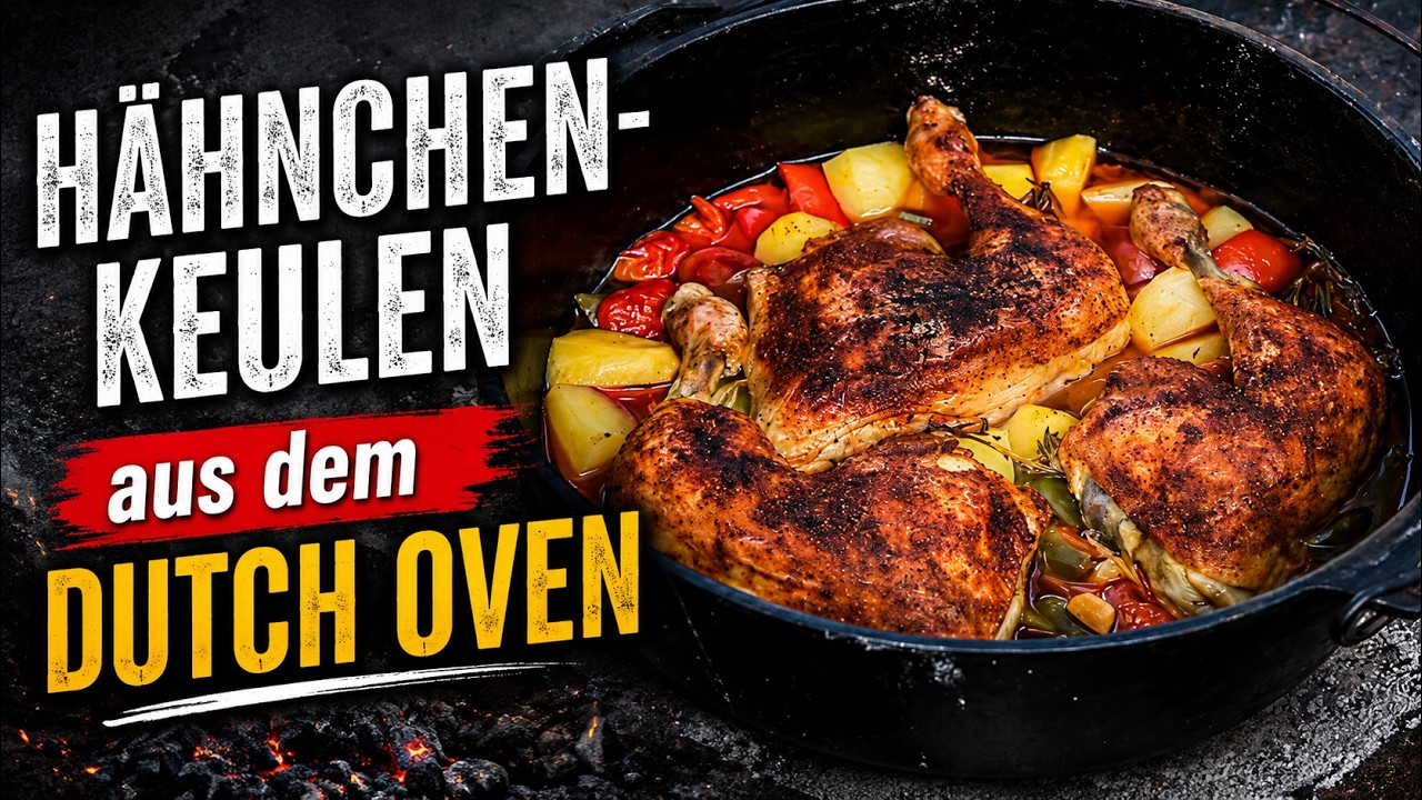 Hähnchenkeulen | mit Gemüse im Dutch Oven | einfach und lecker | 026 Fläming BBQ