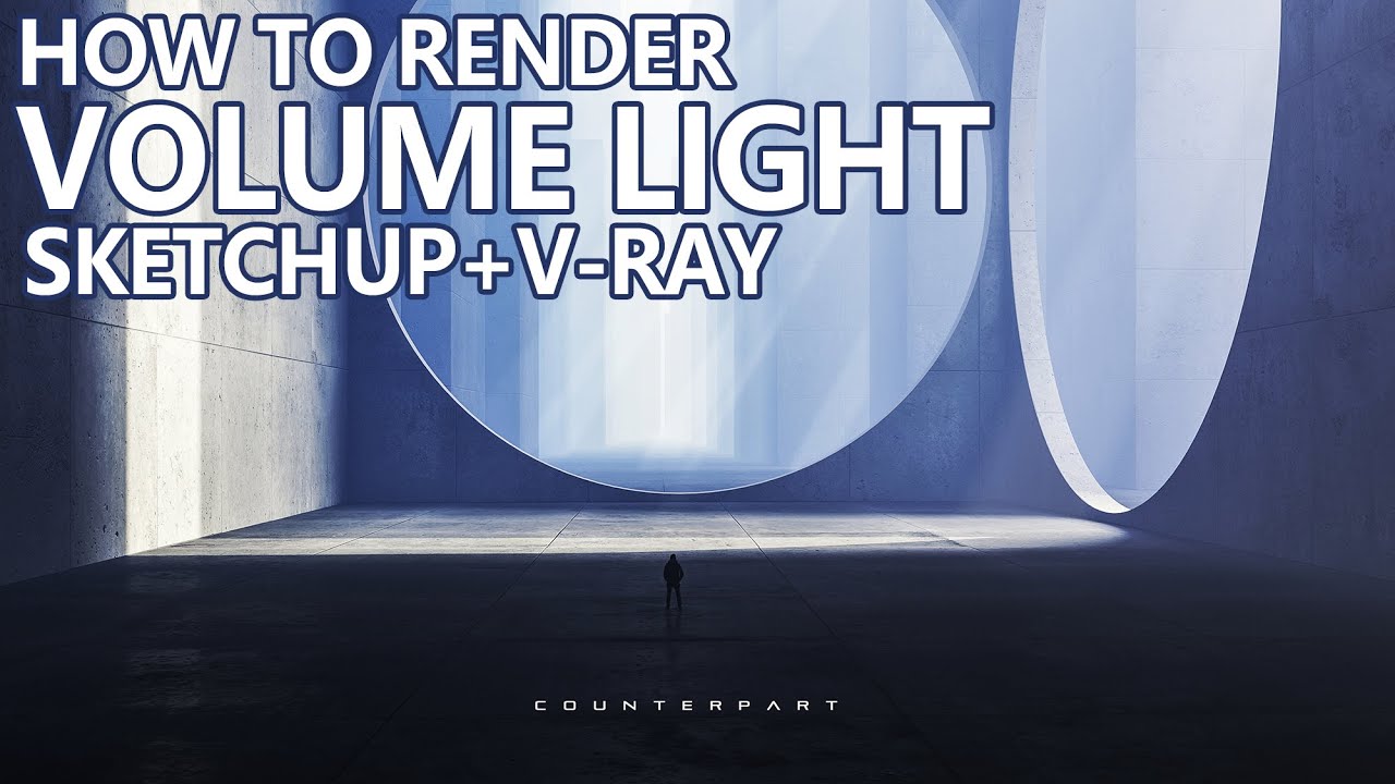 SketchUp & V-Ray Tutorial丨How to Render Volume Light