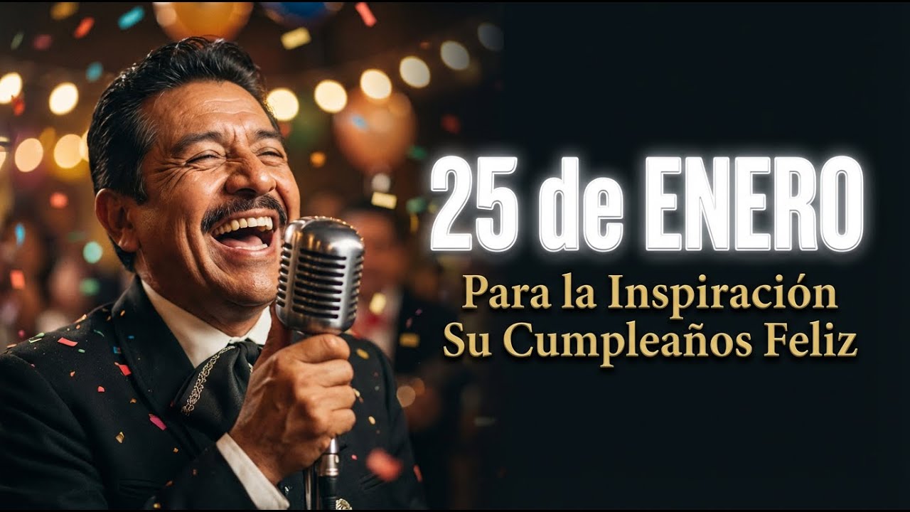 Para la inspiración de este 25 de enero: ¡Su Cumpleaños Feliz con mariachi más especial! ✨