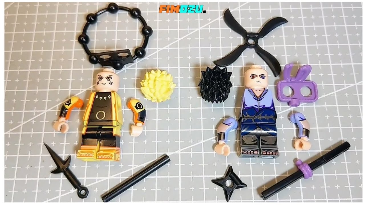 LEGO Naruto | Naruto & Sasuke Six Path Mode | Naruto Shippuden | Unofficial Lego Minifigure