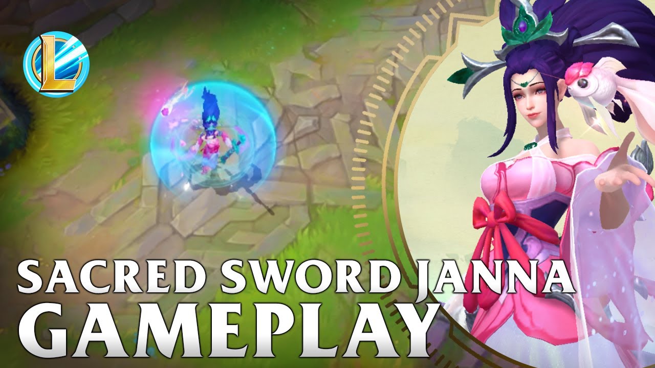 Sacred Sword Janna  Gameplay - WILD RIFT