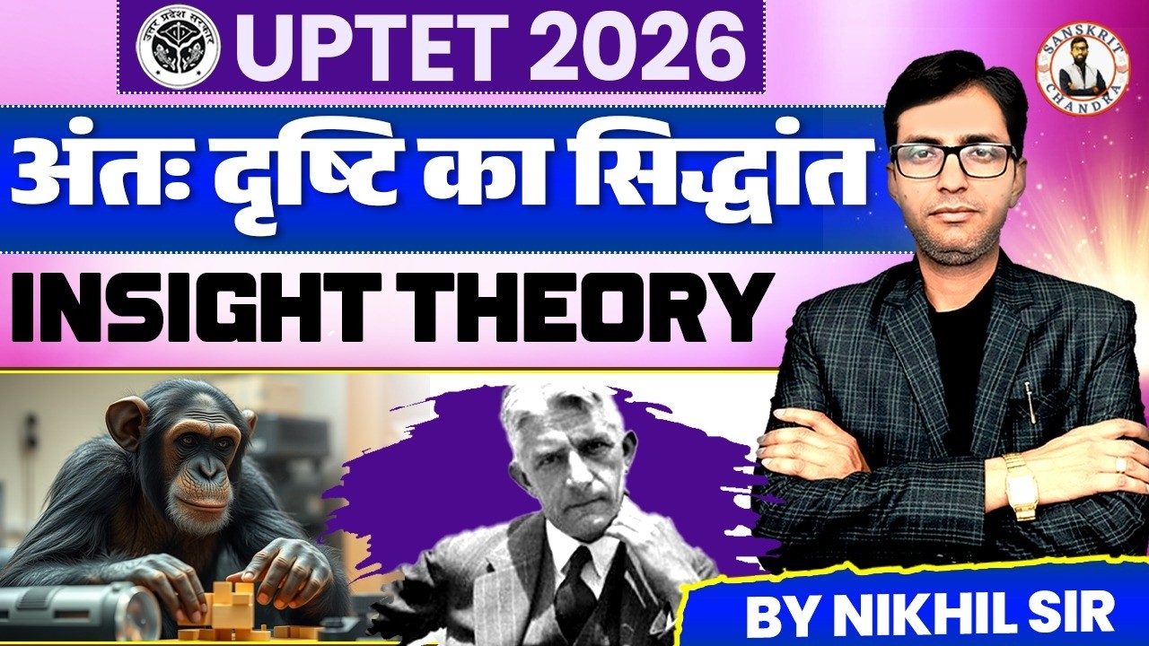 UPTET 2026 | अंतः दृष्टि का सिद्धांत | INSIGHT THEORY | Sanskrit Chandra