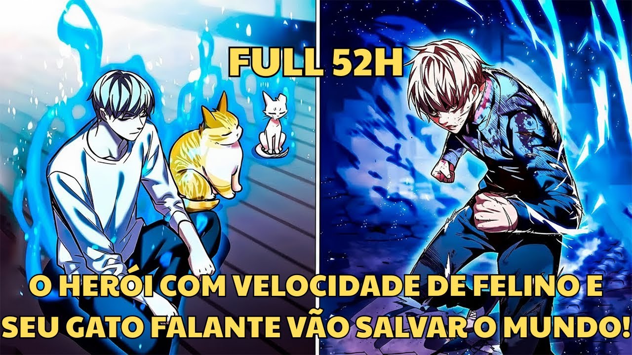 O HERÓI COM VELOCIDADE DE FELINO E SEU GATO FALANTE VÃO SALVAR O MUNDO! - Manhwa Recap