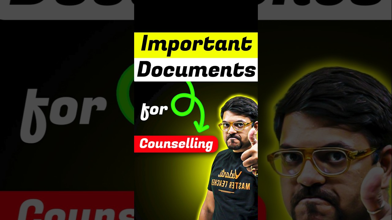 Make these Documents Ready before Counselling Starts! #jee #jeemains #jeeadvanced