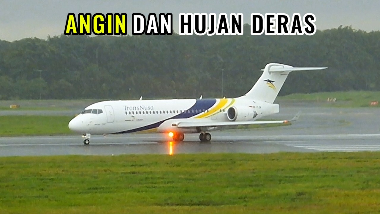 Hujan Dan Angin Bikin NGERI, Penerbangan Tetap Lancar Di Bandara Soekarno Hatta CGK Jakarta