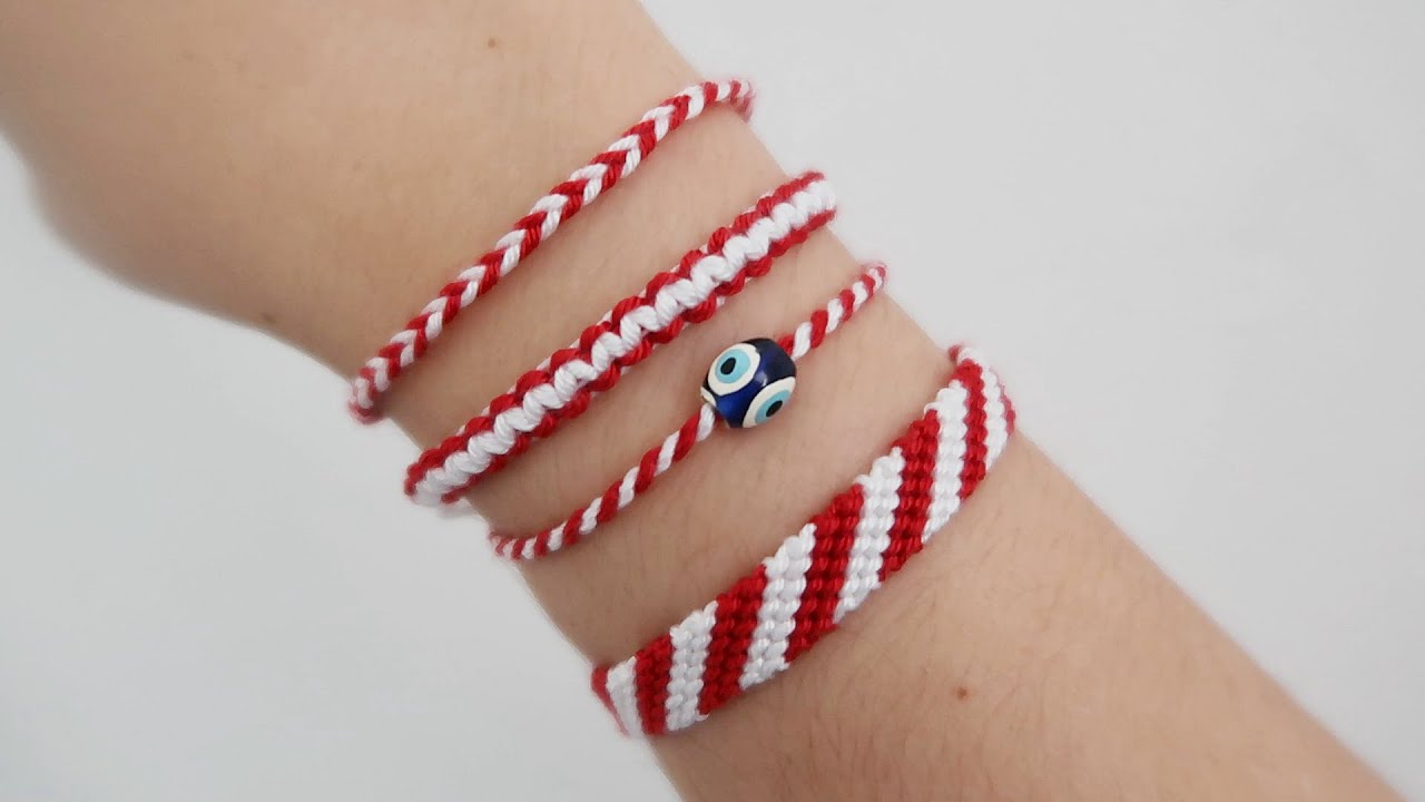 Как сделать Мартеницу | Супер легкий браслет из ниток своими руками