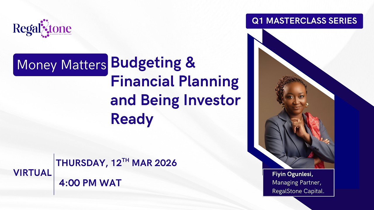Money Matters: Budgeting & Financial Planning and being Investor Ready