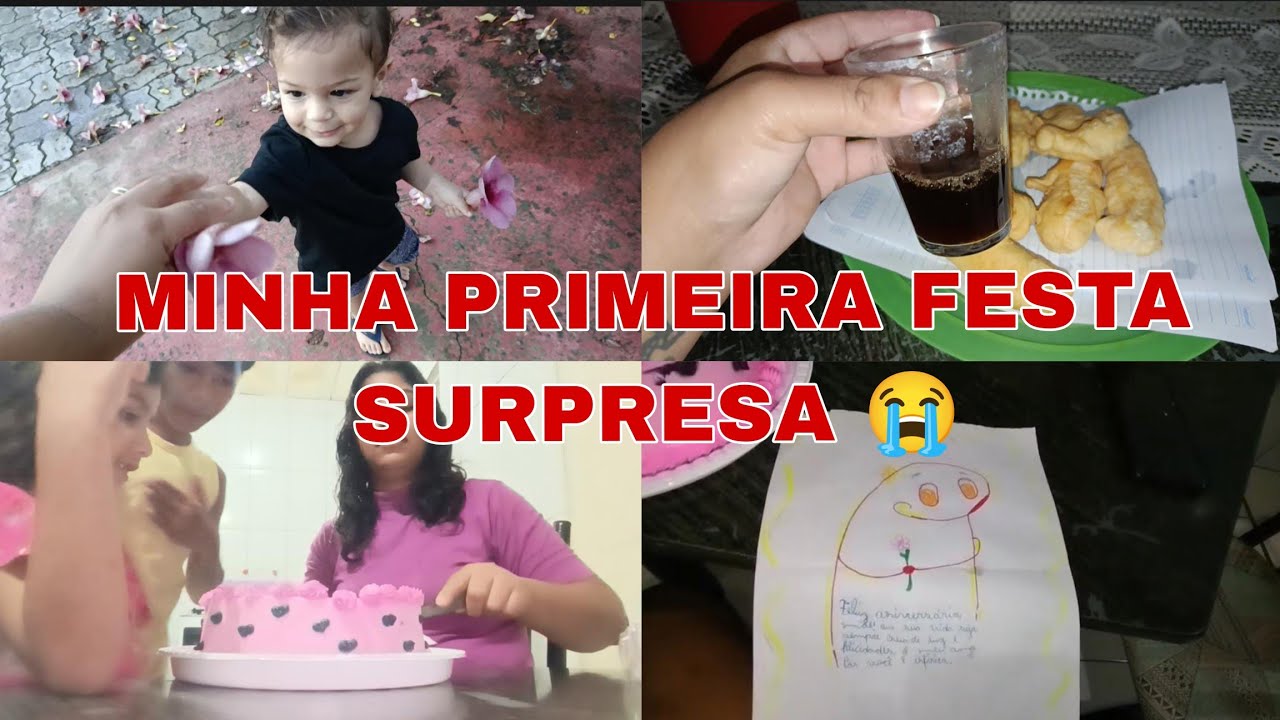 MINHA PRIMEIRA FESTA DE ANIVERSÁRIO😭//FIQUEI SEM ACREDITAR NÃO TIVE REAÇÃO 🥹