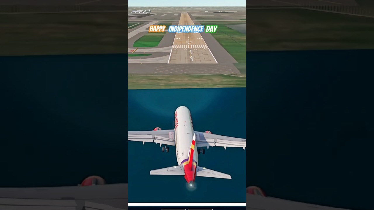 Air India 🇮🇳 #aviation #airindia #india #indipendenceday #landing #flightsimulator #avgeek #a320#rfs
