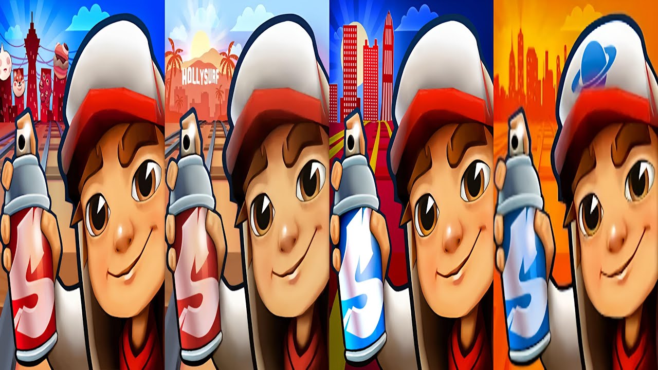 Subway Surfers : Osaka 2025 🆚 Hollywood 2024 🆚 Shenzhen 2022 🆚 Houston 2021