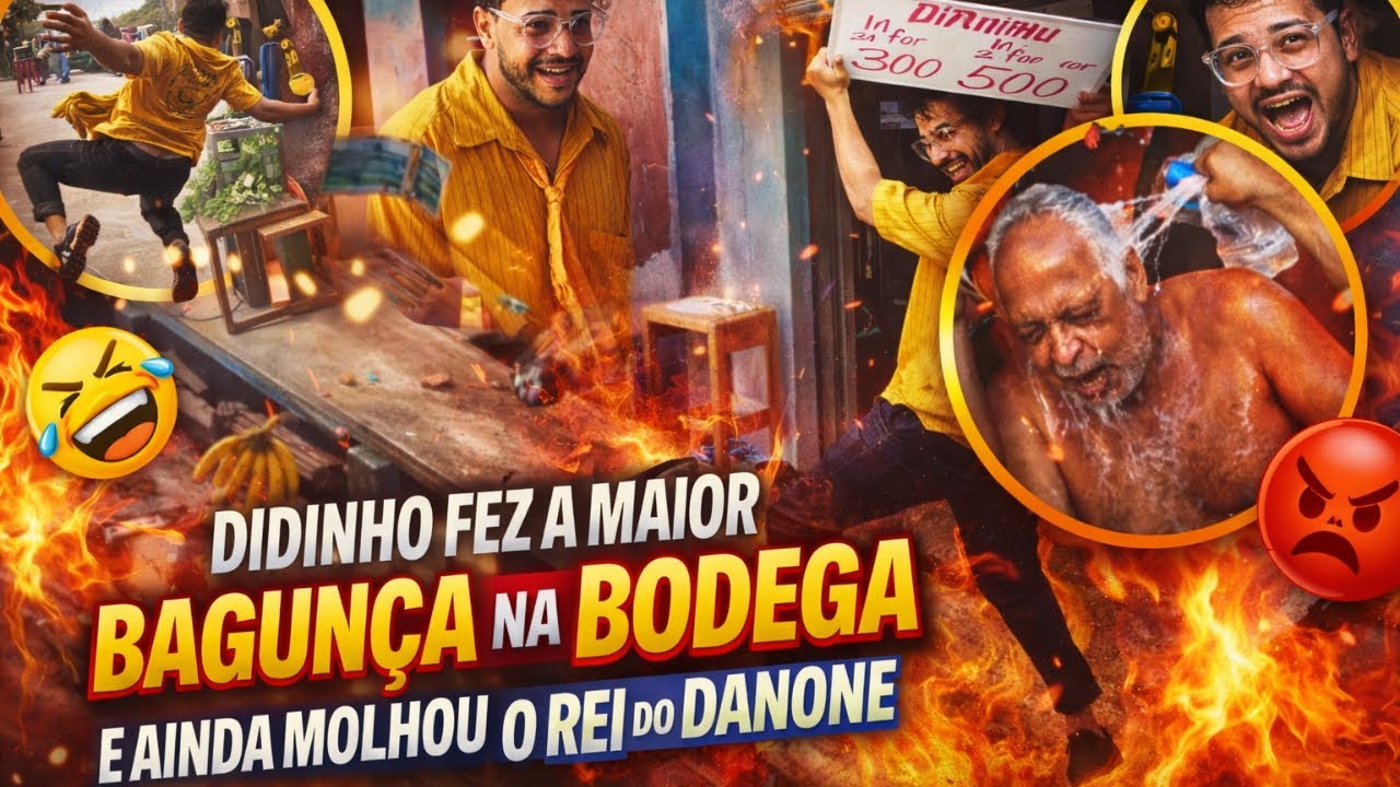 DIDINHO BAGUNÇA TUDO NA FRUTARIA DO REI DO DANONE E DEIXA ELE IRADO 😡 🤣 | CARRO DO DANONE