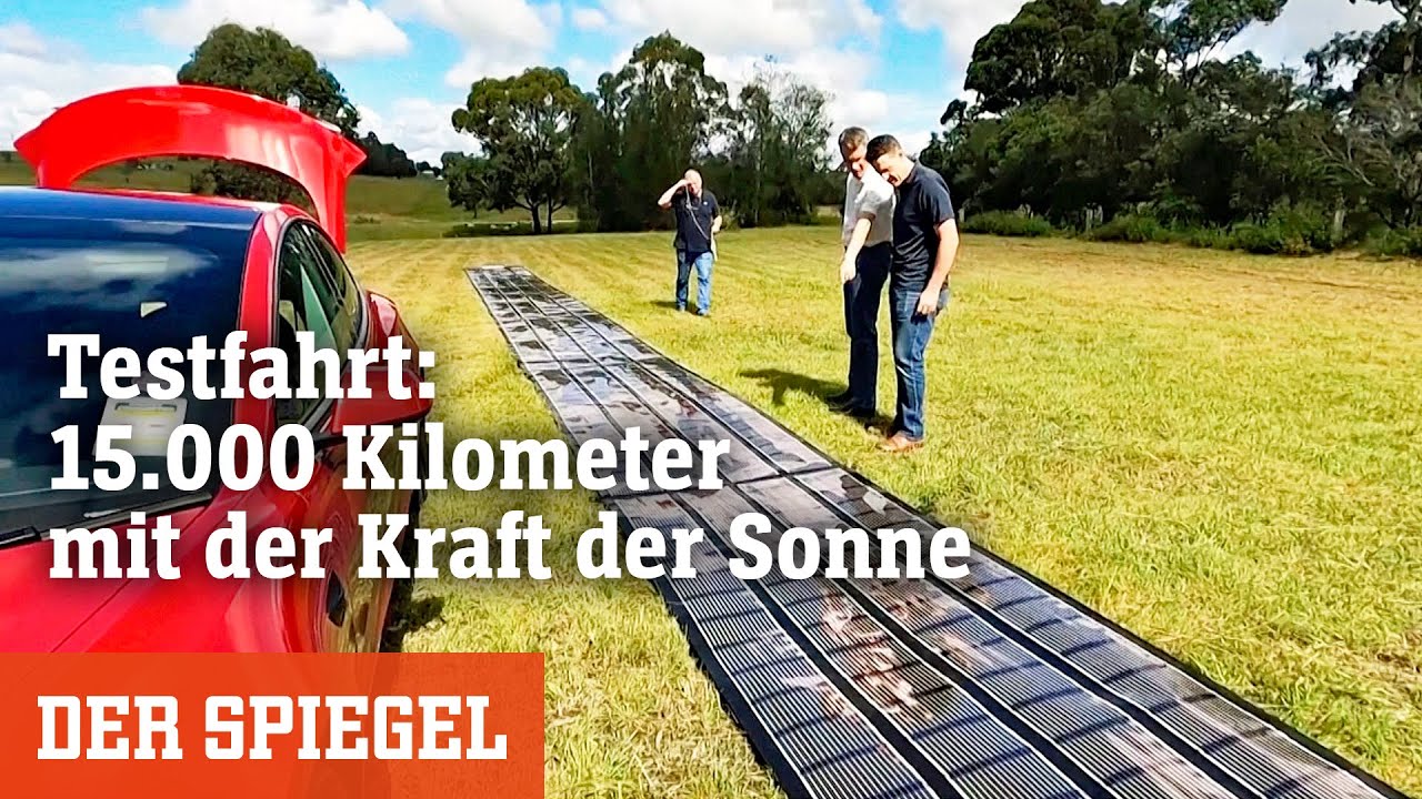 Testfahrt mit Solarenergie: 15.000 Kilometer mit der Kraft der Sonne | DER SPIEGEL