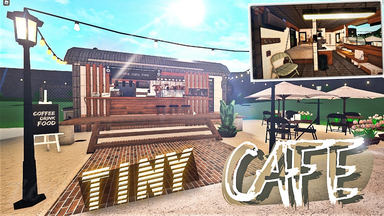 Tiny Cafe / Tiny Restaurant | House build | Bloxburg ROBLOX