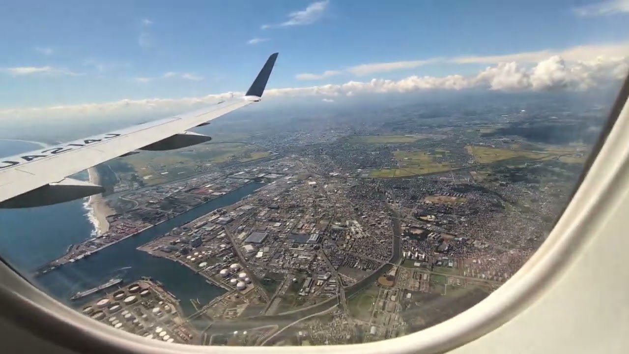 機窓から動画を撮ってみた＃７(新千歳空港発→仙台空港着)
