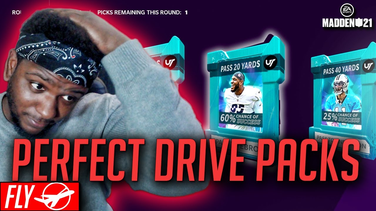 THESE PERFECT DRIVE PACKS ARE INTERESTING! Risking over 200,000 coins for a Touchdown! MUT 21