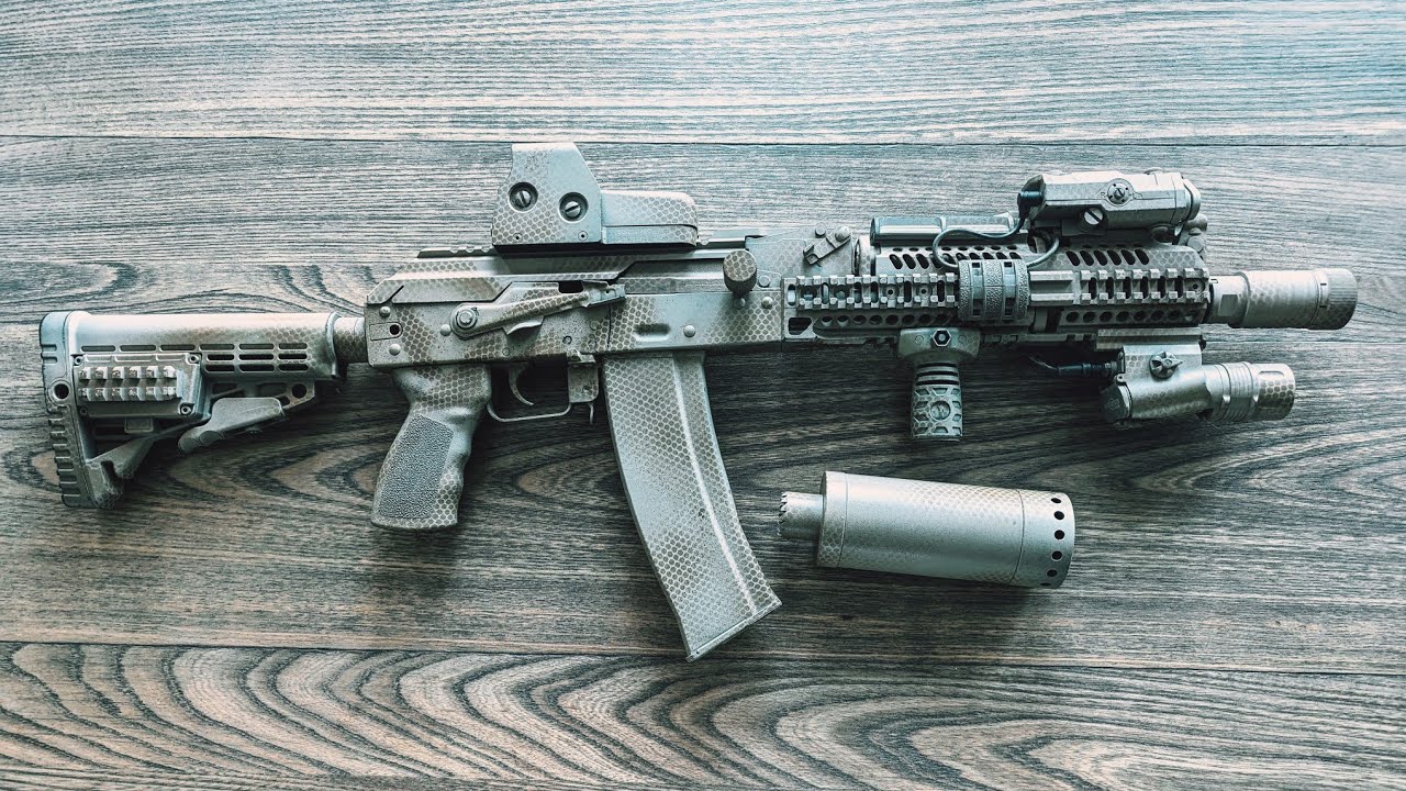 ghk ak 105, Larry Vickers show fsb alpha ak clone. Switch back to 130 spring for faster auto cycle.