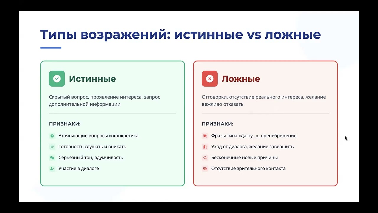 Мастер отработки возражений