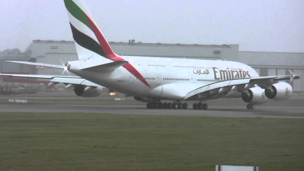 Emirates A6-EDS  A380 Roll on take off