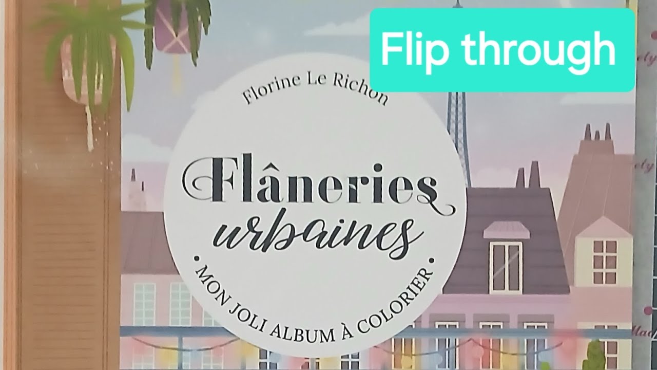Full flip through & a completed page of 'Flaneries urbaines' (Urban strolls)  with images to copy.