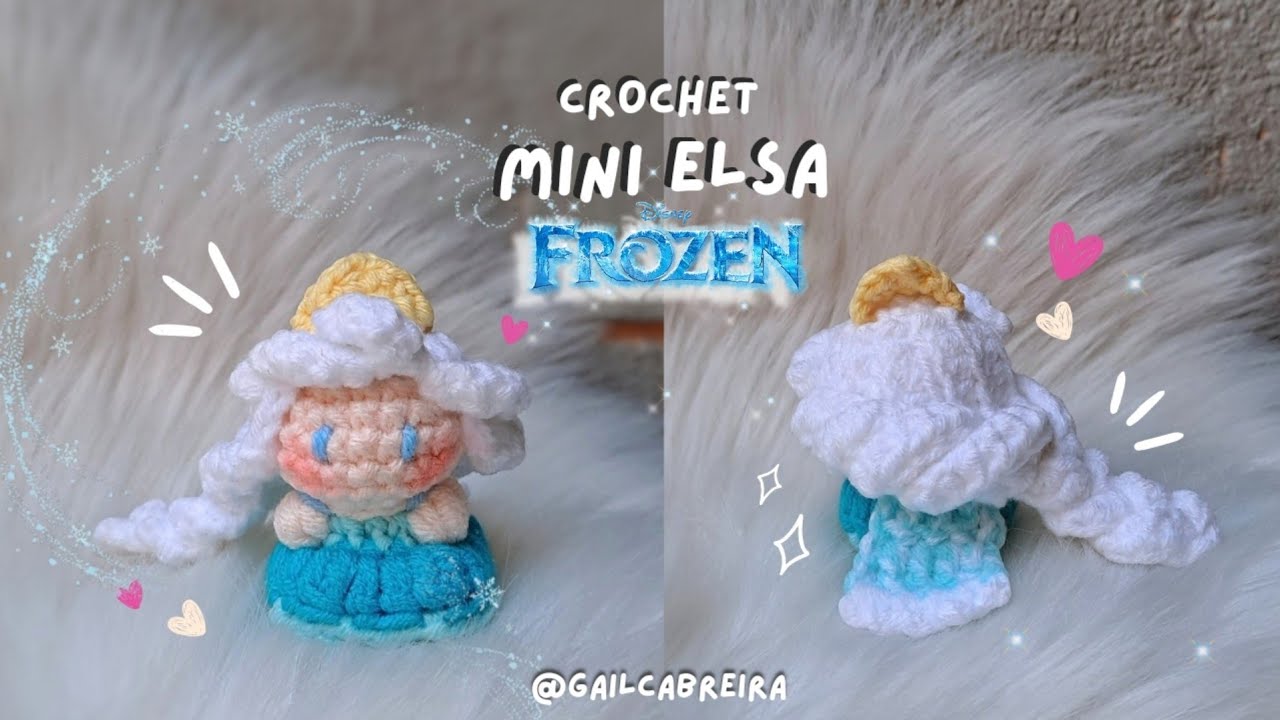 Crochet Mini ELSA | Disney Queen Elsa Amigurumi for keychain
