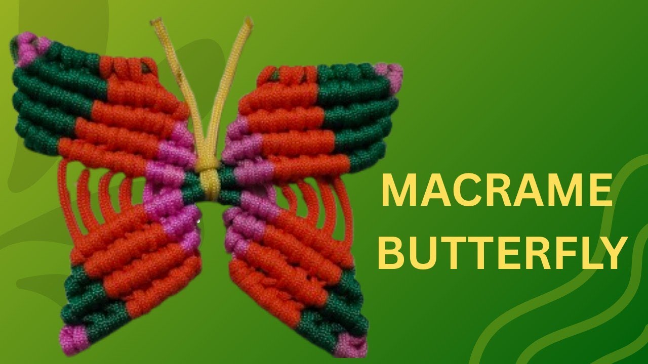 Macrame tutorial #diy #macramedesigns #macrame butterfly #macramepatterns #artandcraft #handmade 
