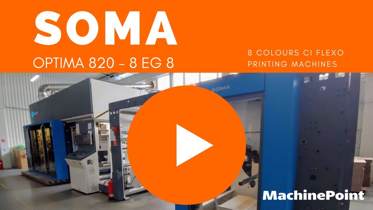 SOMA OPTIMA 820 - 8 EG 8 8 Colours CI Flexo Printing Machines | SOMA Machines