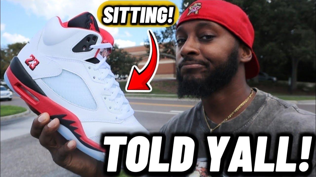 Jordan 5 Fire Red “Black Tongue” Sitting in Stores! 👀 Mall Vlog & Pickup
