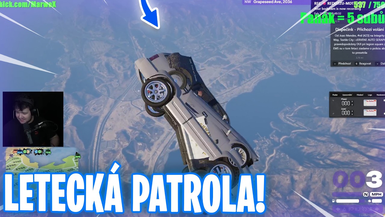 AUTA PADALA Z NEBE A  LETECK&Aacute; PATROLA | COMMUNITY RP