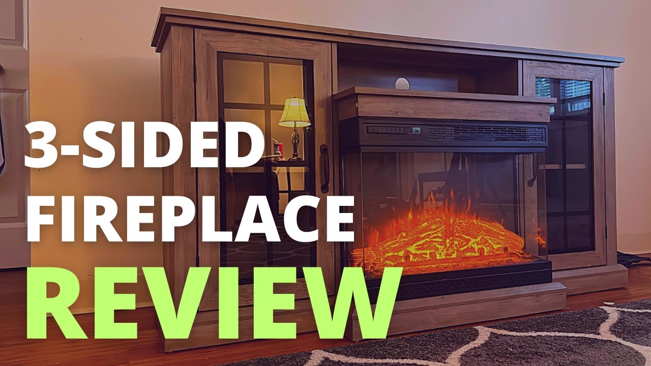 Amerlife 3-Sided Fireplace TV Stand Review | Electric Fireplace TV Stand | Amazon Fireplace TV Stand