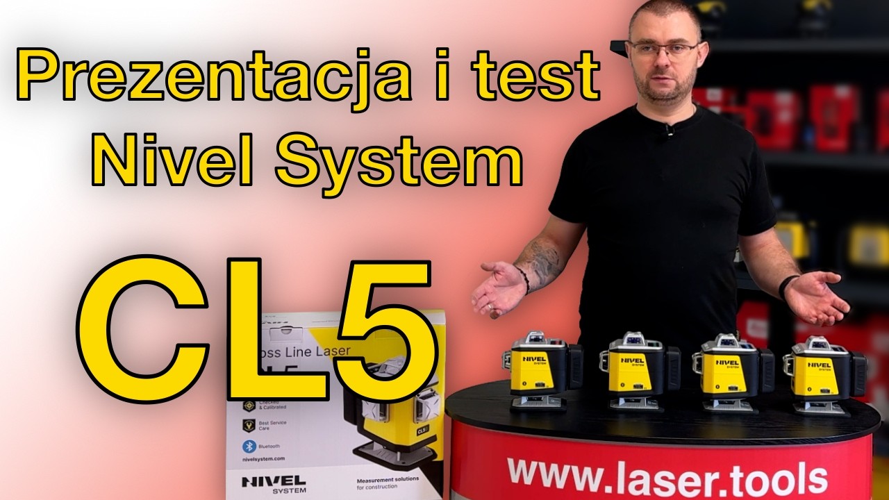 Prezentacja i test NIVEL SYSTEM CL5 w każdej wersji CL5R CL5G CL5B CL5V