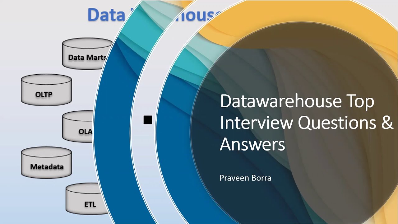 Top Data engineer Interview Questions & Answers | Data Warehouse | Data Modeling | ETL interview