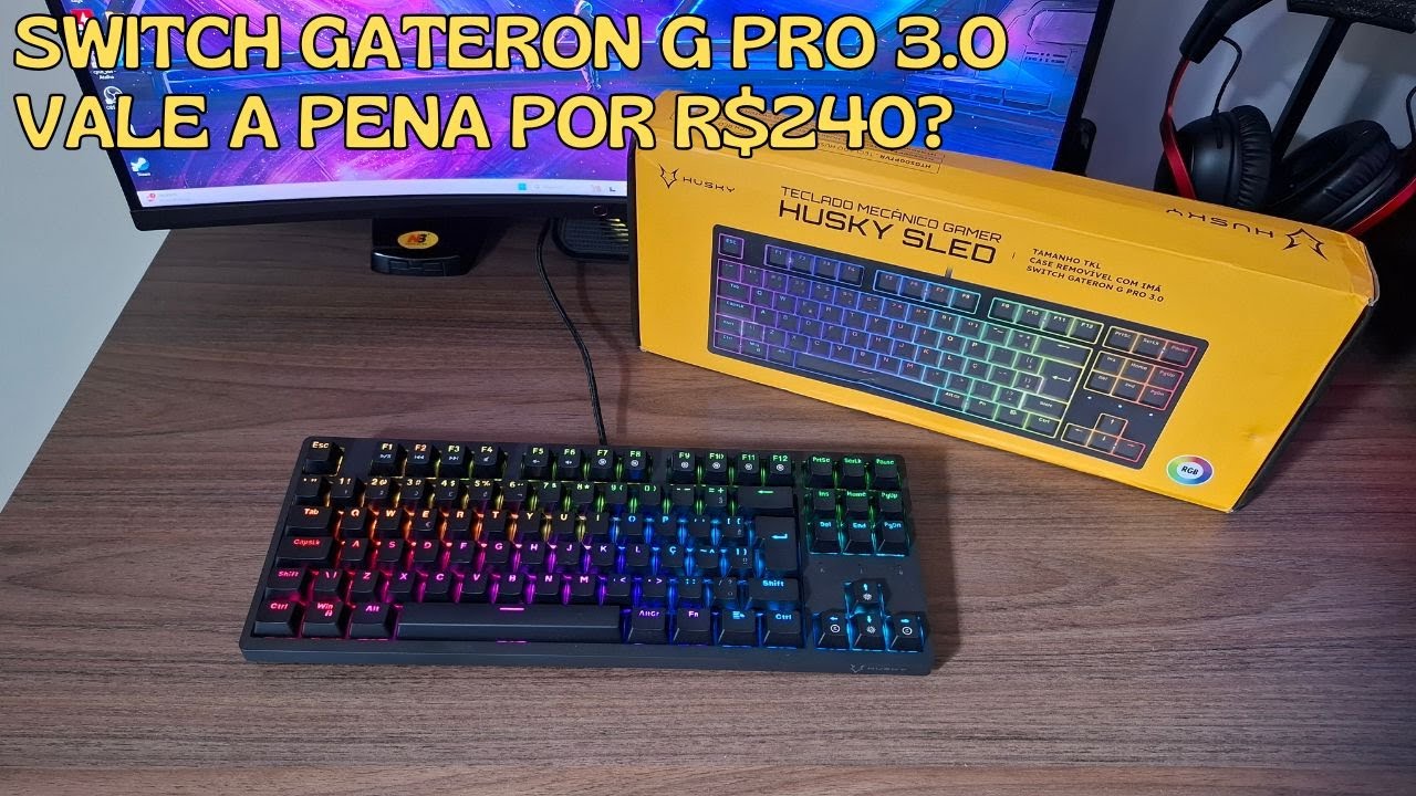 Teclado Mecânico Husky Sled ABNT2 - Unboxing e primeiras impressões