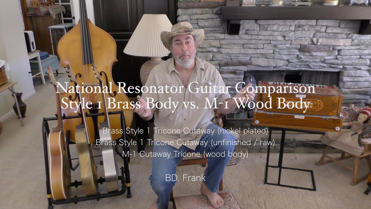 Wood Body Resonator Guitar vs. Brass Body Resonator Guitar / National Tricone Guitar Comparison