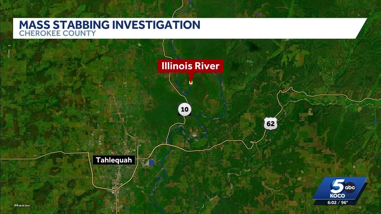 Four injured in mass stabbing along the Illinois River near Tahlequah