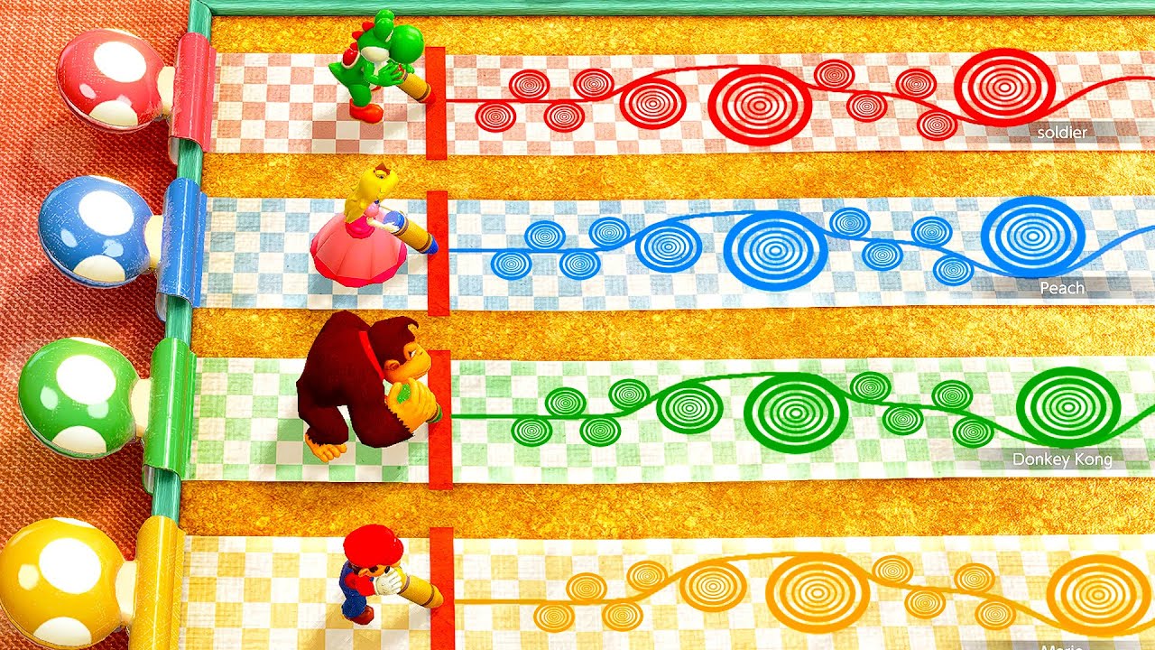 Yoshi Is So Cute and Yet So Powerful in Mario Party all MiniGames Master Difficulty