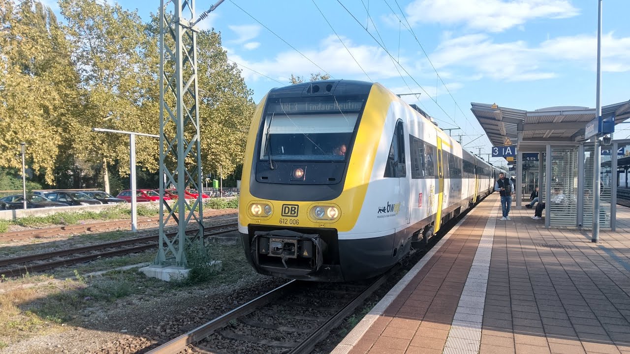 Im Bwegt BR 612 Als IRE 3 Von Aulendorf nach Ravensburg mit Vmax 160 Km/h