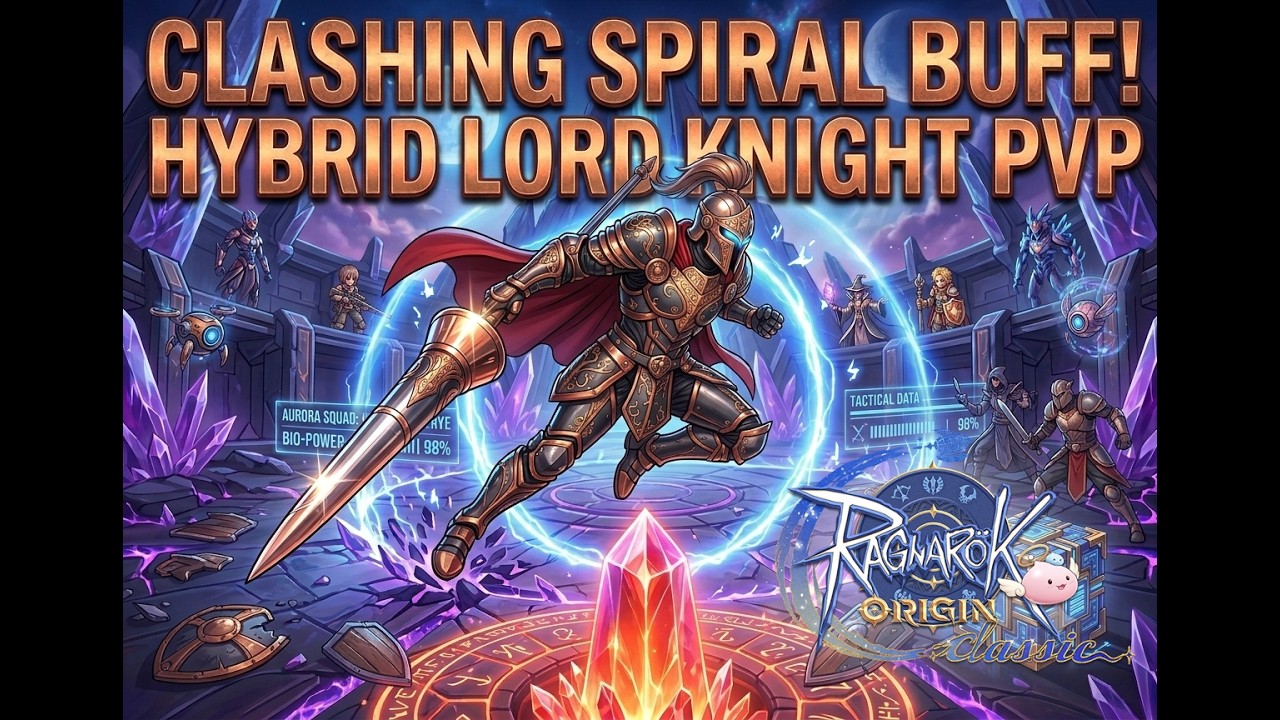 BUFFED Clashing Spiral PvP Build! Hybrid DPS & Tank Lord Knight | ROOC
