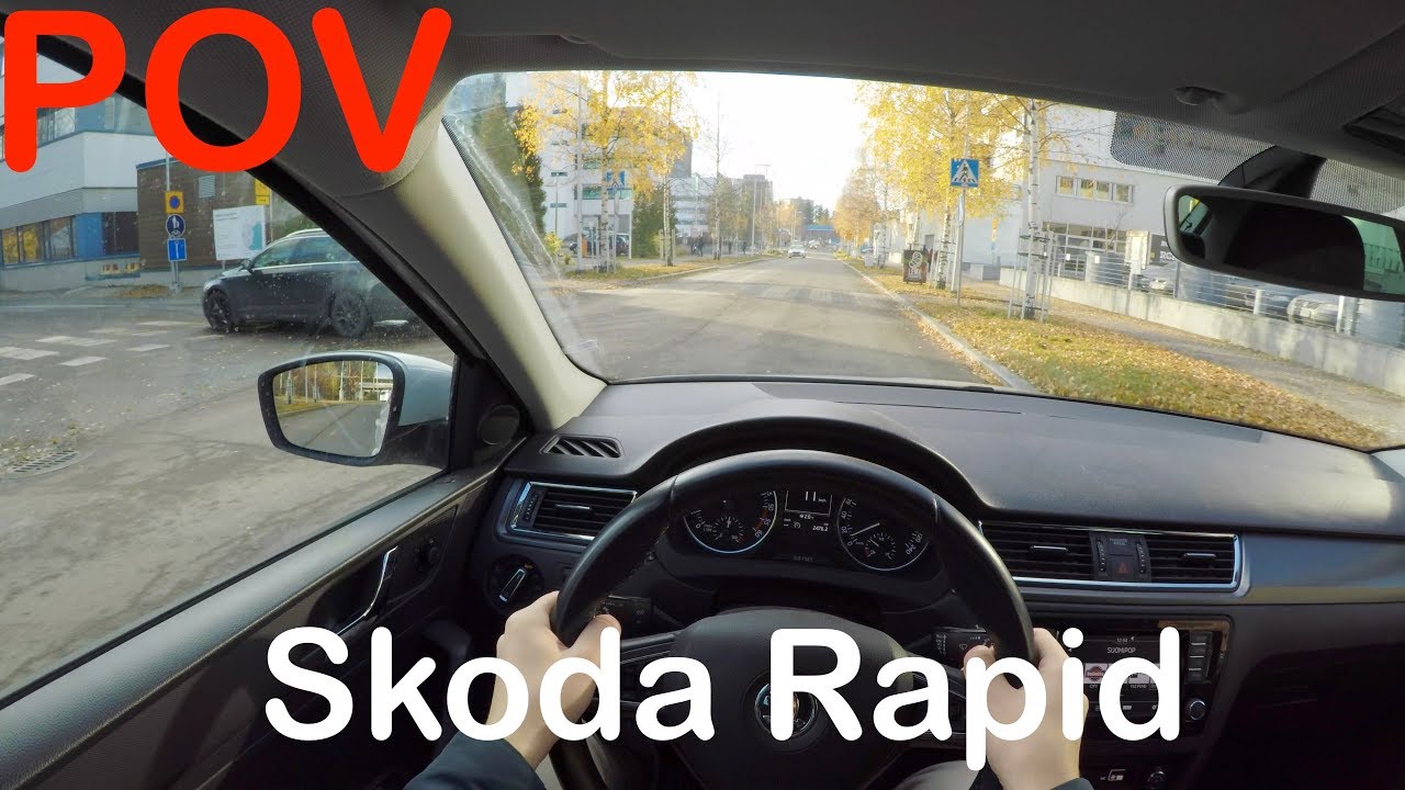 POV Skoda Rapid Autumn Day Drive + Quick Review - PointOfViewCars