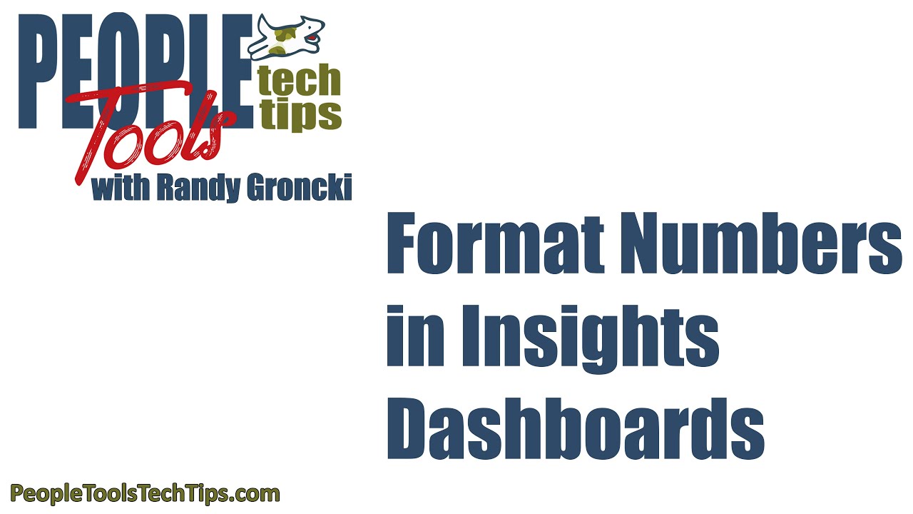 Format Numbers in Insights Dashboards