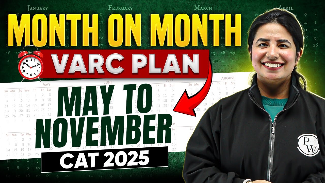 CAT 2025 Prep | Month on Month | May to November | By Juhi Ma'am | MBA Wallah
