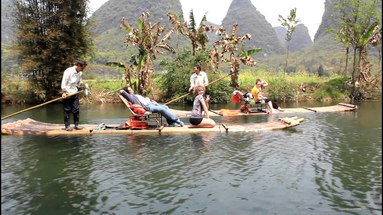 CHINA: Yángshuò - Yùlóng River Rafting (桂林:玉龙河竹排飘流)
