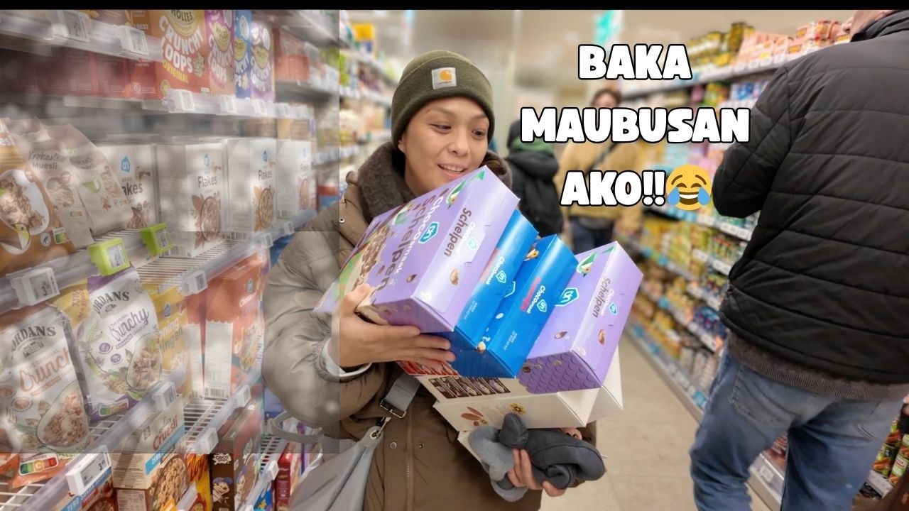 MONDAY WORK AT NAGHOARD NG CEREAL SA GROCERY! -FILIPINA INAMSTERDAM 4K