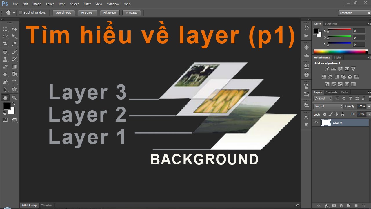 Photoshop CS6:Tìm hiểu về Layer và cách dùng - p01