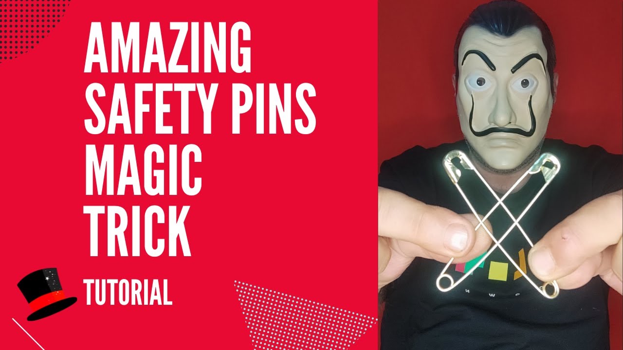 Amazing Safety Pins Magic Trick Tutorial