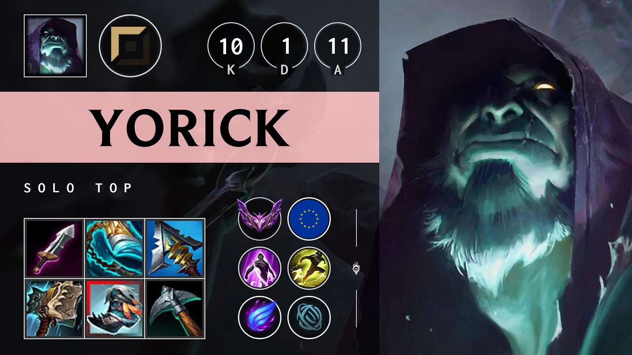 Yorick Top vs Gragas: Godlike - EUW Master Patch 25.S1.1