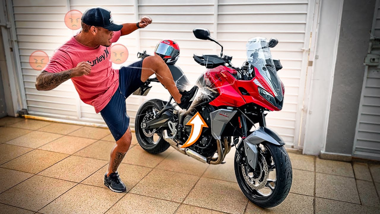 ESSA É A REALIDADE QUEM COMPRA UMA TIGER SPORT 660 ( VAZANDO ÓLEO )